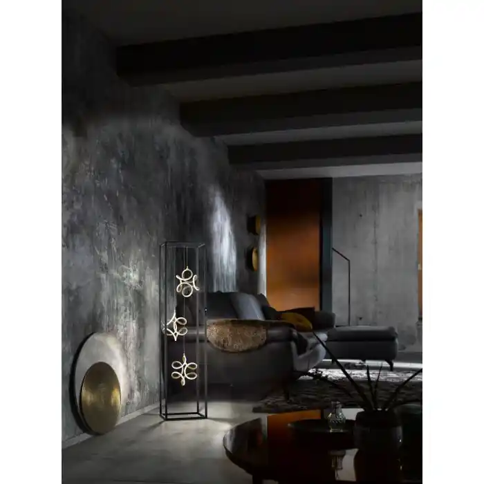 Fischer & Honsel Gesa Staande lamp LED Zwart, 3-lichts Merkproduct
