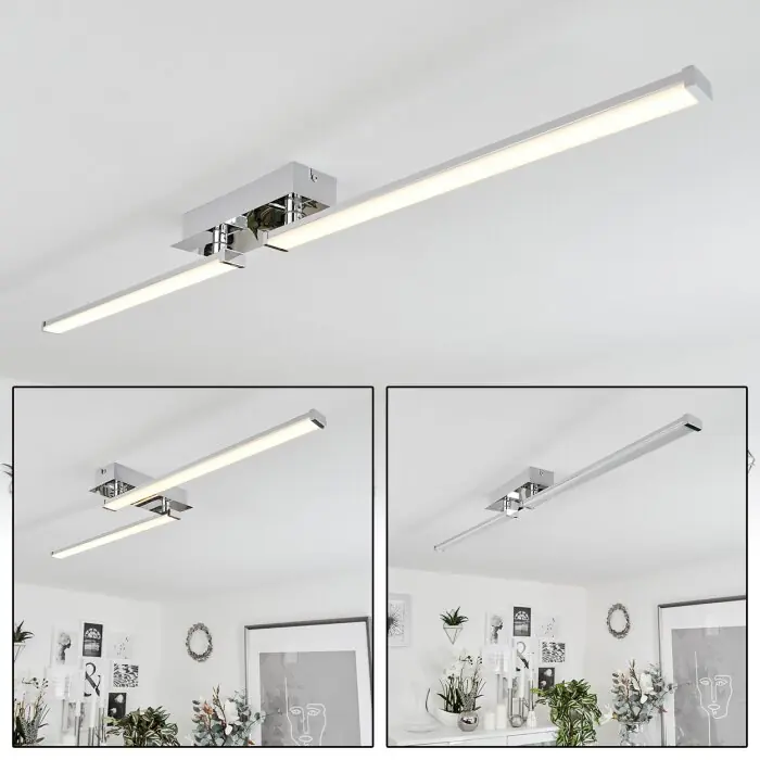 Aanbieding Kudus Plafondlamp LED Chroom, 1-licht