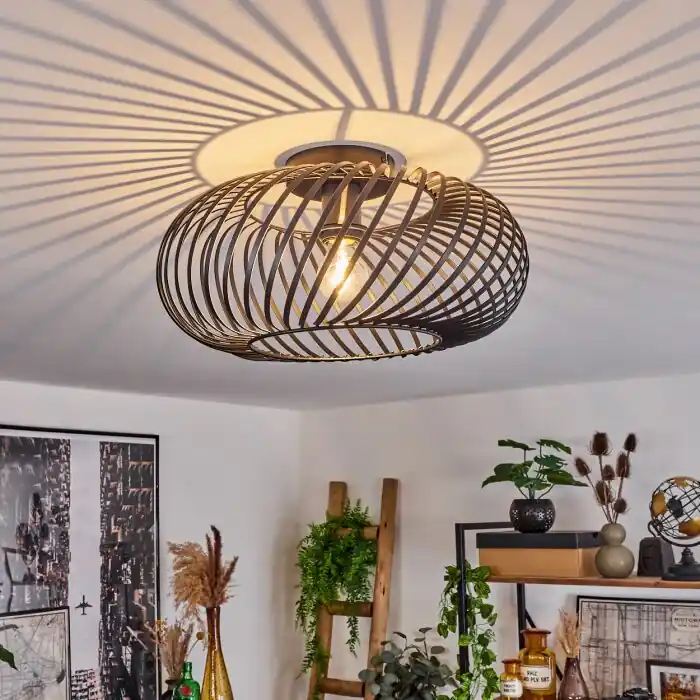 Oravi Plafondlamp Zwart, 1-licht Direct Verzonden