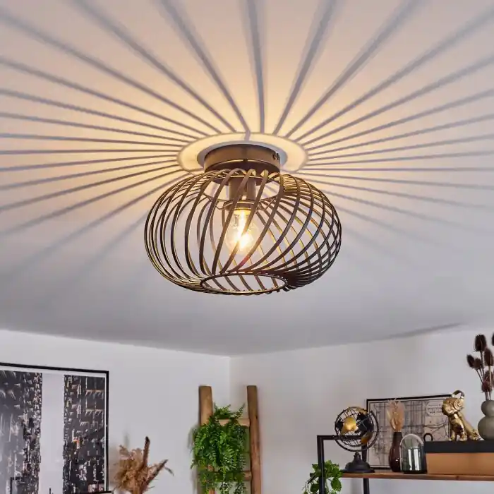 Oravi Plafondlamp Zwart, 1-licht Laatste Versie