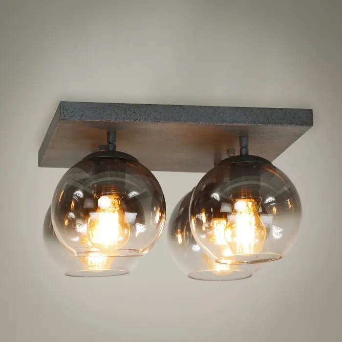 Op = Op Eidanger Plafondlamp Antraciet, 4-lichts