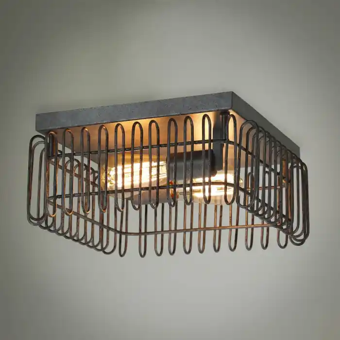 Tijdelijk Beschikbaar Trax Plafondlamp Antraciet, 2-lichts