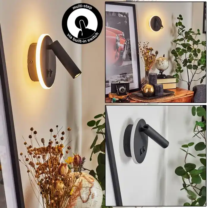Rechtstreeks Van De Fabrikant Orchaise Muurlamp LED Zwart, Wit, 2-lichts