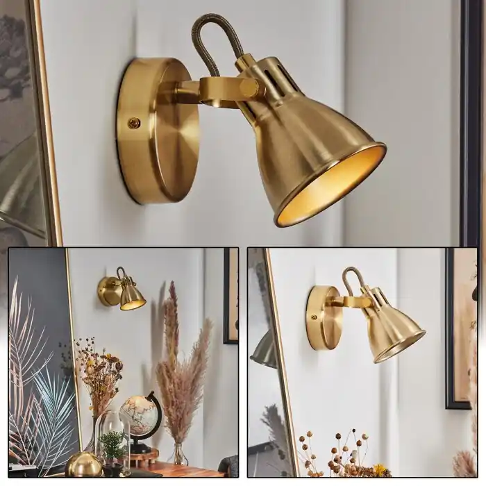 Koopje Salinas Muurlamp LED Messing, 1-licht