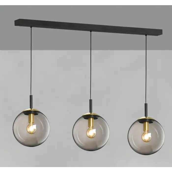 Fischer & Honsel Dini Hanglamp Zwart, 3-lichts Korting