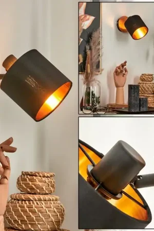 Alleen Vandaag Alsen Muurlamp Natuurlijke kleuren, Zwart, 1-licht