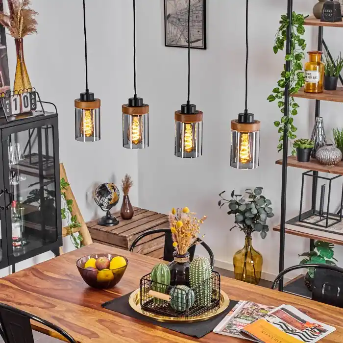 Amignon Hanger Zwart, 4-lichts Voordeelprijs