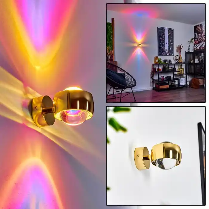 Sapri Muurlamp Goud, 1-licht Finale Uitverkoop