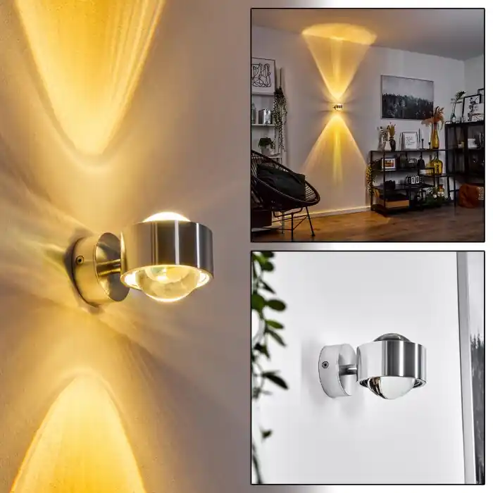 Goedkoop Sapri Muurlamp Zilver, 1-licht
