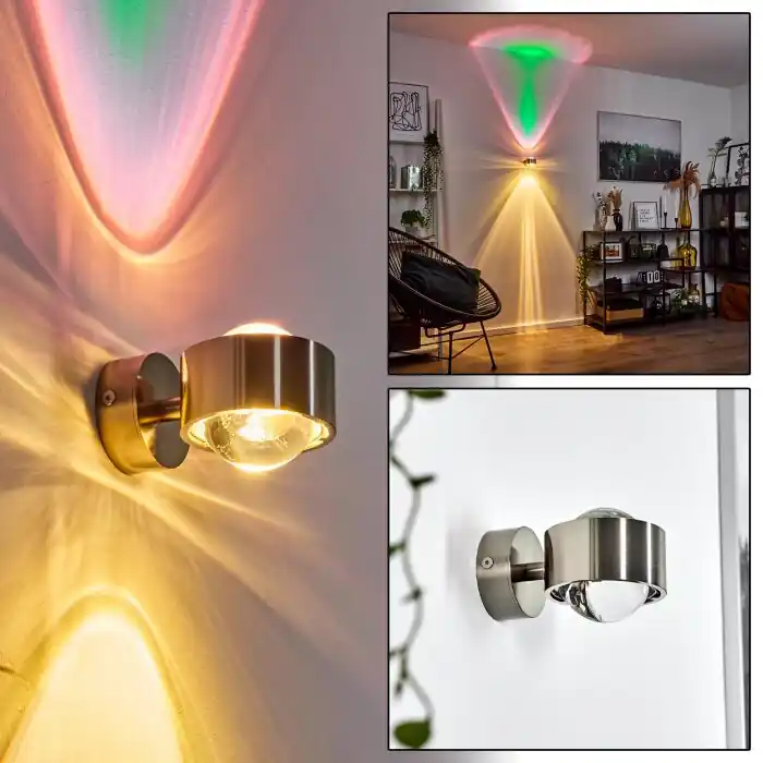 Sapri Muurlamp Nikkel mat, 1-licht Finale Uitverkoop
