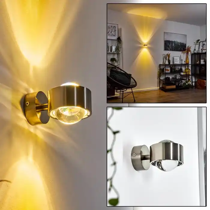 Sapri Muurlamp Nikkel mat, 1-licht Snelle Levering