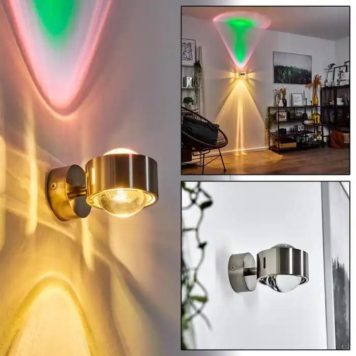 Sapri Muurlamp Nikkel mat, 1-licht Voordeelprijs