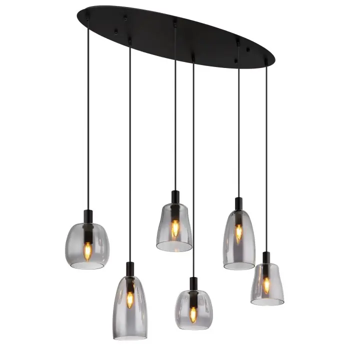 Aanbieding Globo GARRI Hanger Zwart, 6-lichts