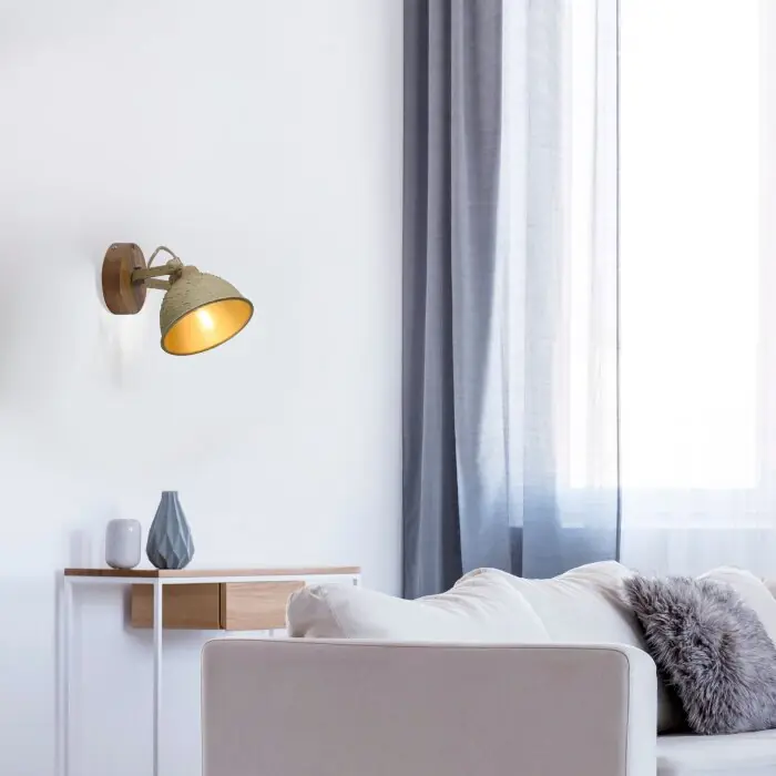 Leuchten-Direkt SAMIA Muurlamp Hout donker, 1-licht Nu Kopen