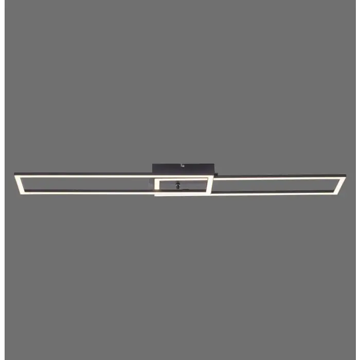 Leuchten-Direkt IVEN Plafondlamp LED Zwart, 1-licht, Afstandsbediening Premium