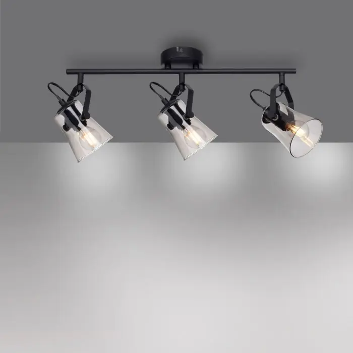 Express Levering Leuchten-Direkt TINULA Plafondlamp Zwart, 3-lichts
