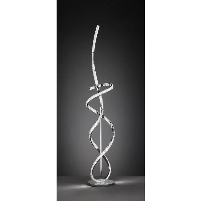 Goedkoop Wofi ABRO Staande lamp LED Chroom, 1-licht