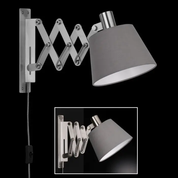 Honsel Ares Muurlamp Nikkel mat, 1-licht Goedkoop