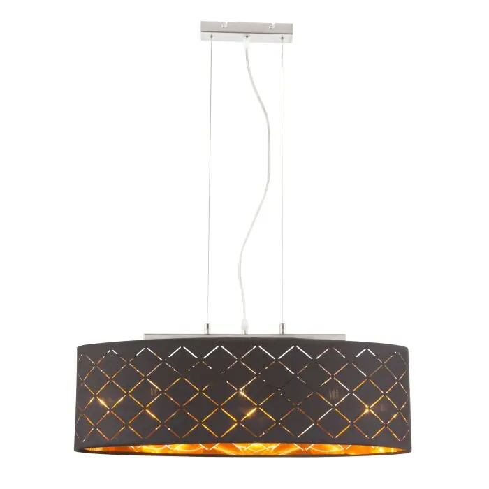Populair Globo CLARKE Hanger LED Nikkel mat, 3-lichts