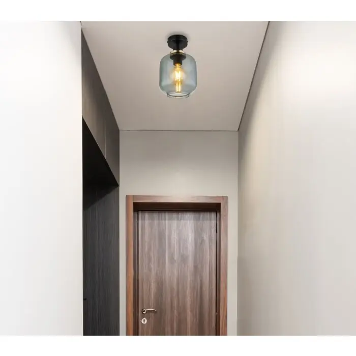 Direct Verzonden Globo OTHMAR Plafondlamp Brons, Zwart, 1-licht