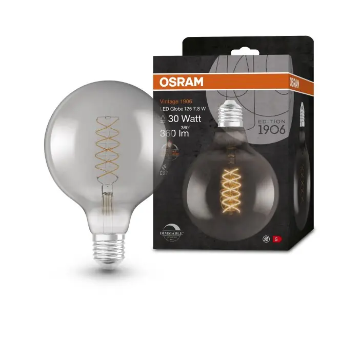 OSRAM Vintage 1906® LED E27 7,8 Watt 1800 Kelvin 360 Lumen Beperkte Voorraad