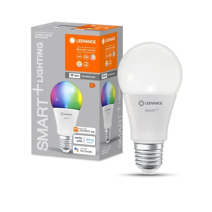 Actieprijs LEDVANCE SMART+ WiFi LED E27 9 Watt 2700-6500 Kelvin 806 Lumen