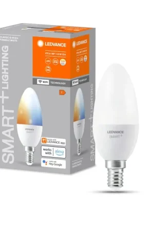 Weekendaanbieding LEDVANCE SMART+ WiFi LED E14 4,9 Watt 2700-6500 Kelvin 470 Lumen