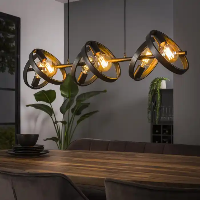 Korting Hover Hanglamp Antraciet, 6-lichts