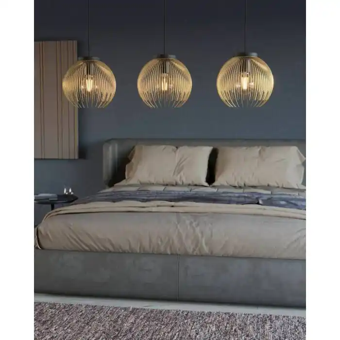Eglo VENEZUELA Hanger Goud, Zwart, 3-lichts Bestel Nu
