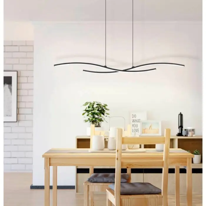 Eglo ALBORAYA Hanglamp LED Zwart, 1-licht Gecertificeerd