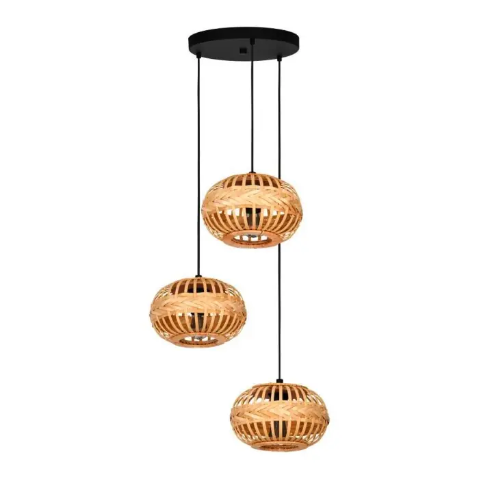 Eglo AMSFIELD Hanglamp Zwart, 3-lichts Nieuw