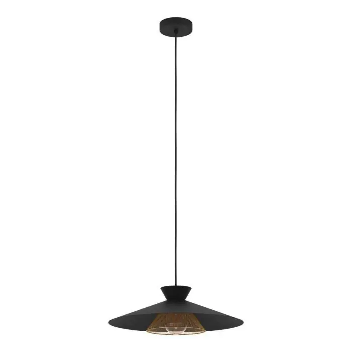 Koopje Eglo GRIZEDALE Hanger Messing, Zwart, 1-licht