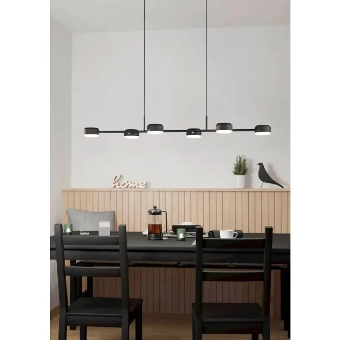 Eglo CLAVELLINA Hanger LED Zwart, 6-lichts Shop Nu