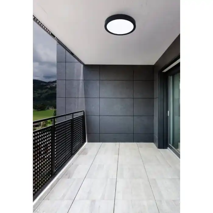 Op = Op Eglo CALAGRANO-Z Plafondlamp LED Zwart, 1-licht, Kleurwisselaar