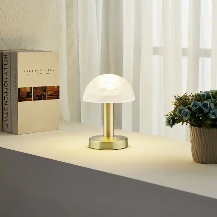 Superprijs Trio Fynn 2 Tafellamp Messing, 1-licht