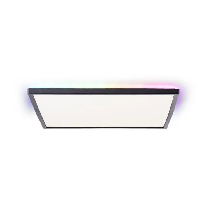 Shop Nu Brilliant Saltery Plafondpaneel LED Zwart, Wit, 1-licht, Afstandsbediening, Kleurwisselaar