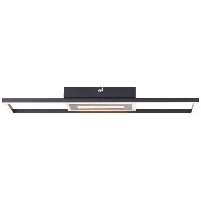 Brilliant Besson Plafondlamp LED Zwart, Wit, 1-licht Koop Vandaag