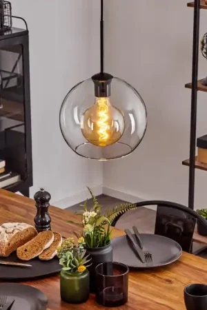 Aanbieding Koyoto Hanger Glas 25 cm Duidelijk, 1-licht