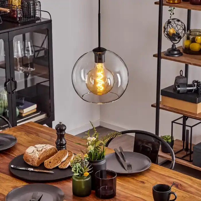 Aanbieding Koyoto Hanger Glas 25 cm Duidelijk, 1-licht