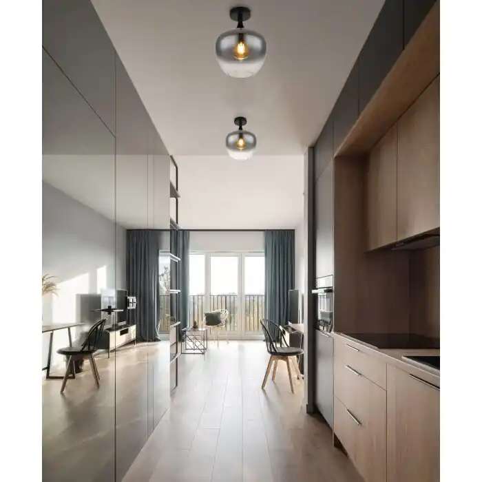 Globo MAXY Plafondlamp Zwart, 1-licht Dagaanbieding