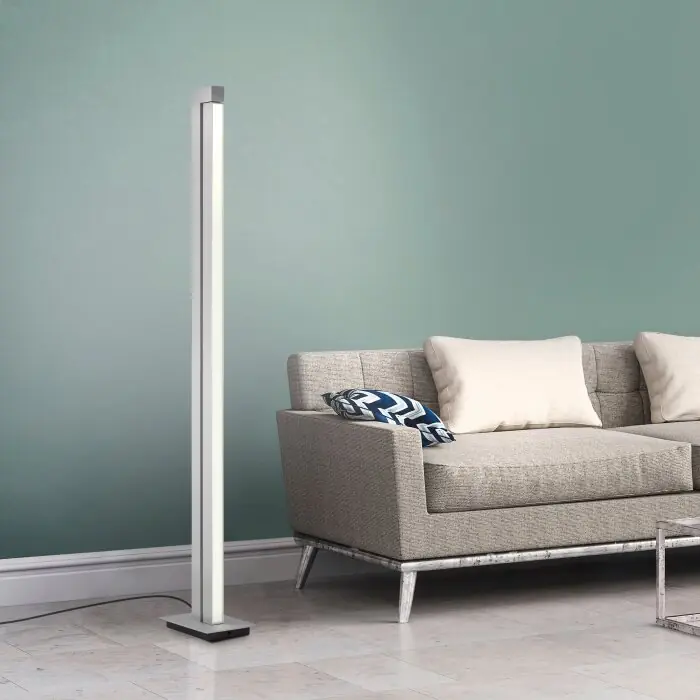 Hoge Kwaliteit Paul Neuhaus PURE-LINES Staande lamp LED Aluminium, 1-licht, Afstandsbediening