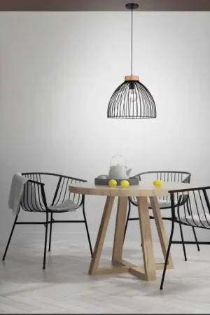 Alleen Vandaag Leuchten-Direkt LAMI Hanger Natuurlijke kleuren, Zwart, 1-licht