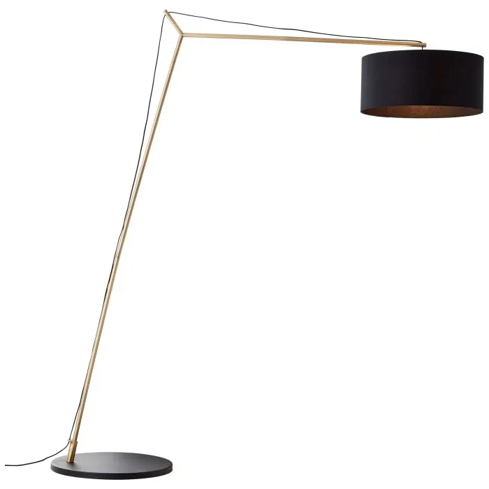 Brilliant Annice Staande lamp Goud, Zwart, 1-licht Nu Kopen