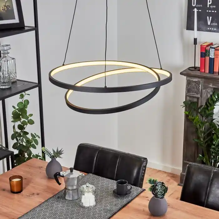 Beste Prijs Fioso Hanglamp LED Zwart, 1-licht