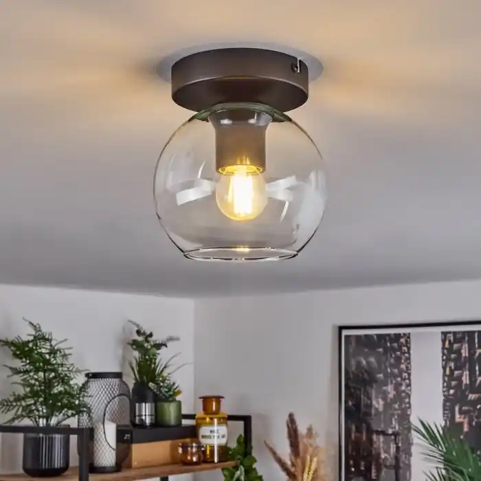Koyoto Hanger Glas 15 cm Duidelijk, 1-licht Laatste Kans