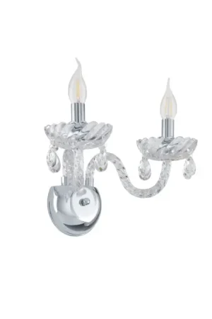 Aanbieding Eglo BASILANO Muurlamp Chroom, 2-lichts