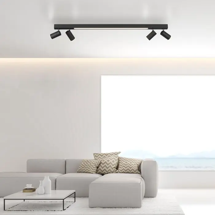 Shop Nu Paul Neuhaus PURE-LINES Plafondlamp LED Antraciet, 1-licht, Afstandsbediening