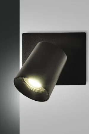 Actieprijs Fabas Luce Modo Muurlamp Zwart, 1-licht