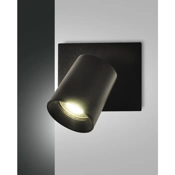 Actieprijs Fabas Luce Modo Muurlamp Zwart, 1-licht