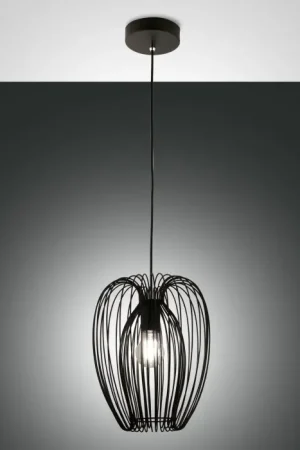Beperkt Aanbod Fabas Luce Camp Hanglamp Zwart, 1-licht